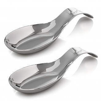 Two Pieces Stainless Steel Spoon Rest