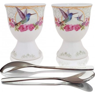 Two Porcelain Egg Holders